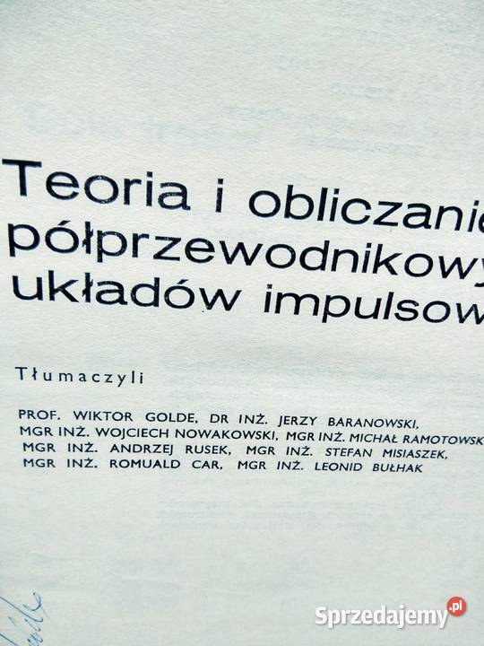 Teoria i obliczenie Półprzewodnikowych układów mazowieckie Warszawa