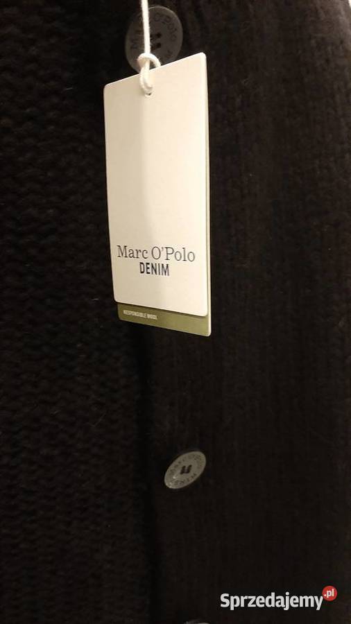 Sweter Czarny Rozpinany Damski Marc OPolo XS Nowa Sól