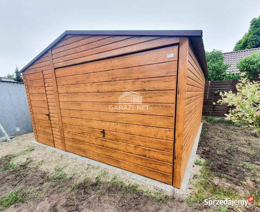 GARAŻ BLASZANY 45M X 5M DWUSPAD BRAMA UCHYLNA Łapanów