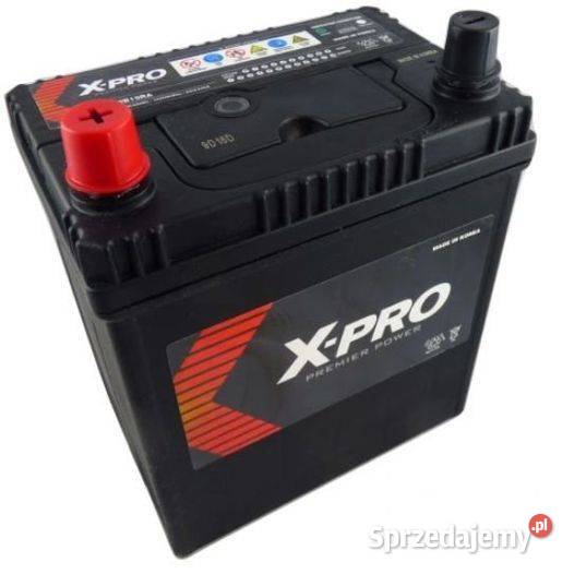 Akumulator XPRO 38Ah 340A EN Japan Lewy Plus DTR Części samochodowe Gdańsk