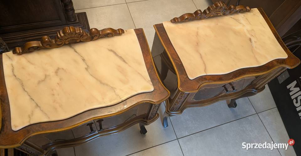 piękne włoskie intarsjowane szafki sklep sprzedam