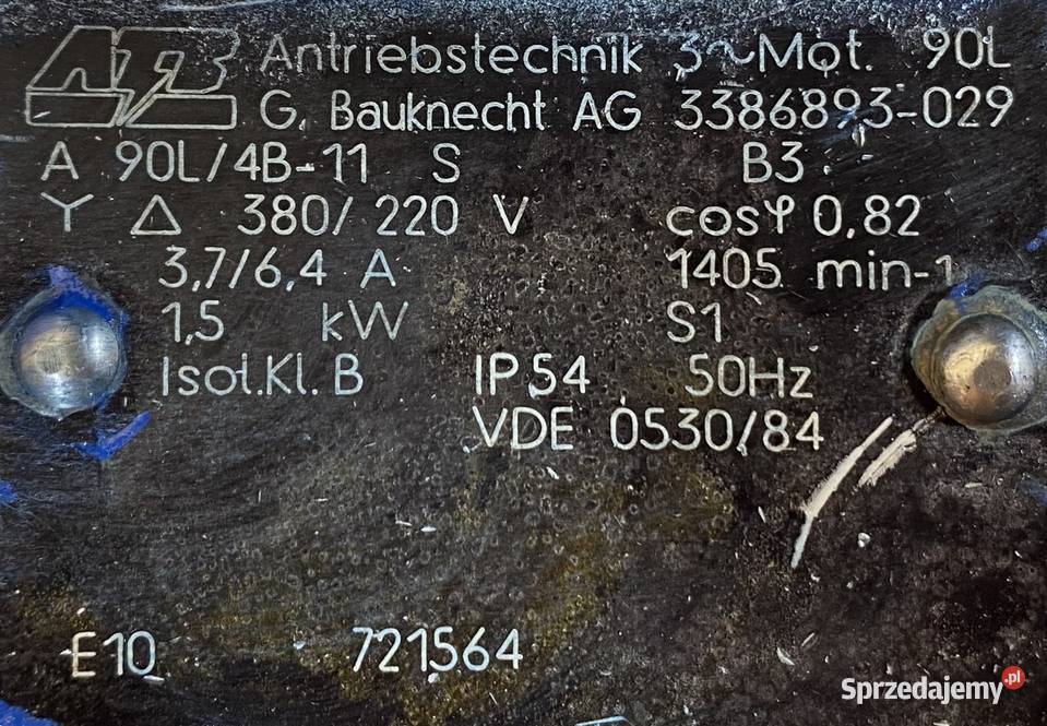 silnik elektryczny 15kW 1405obr 3fazowy kujawsko-pomorskie Pigża