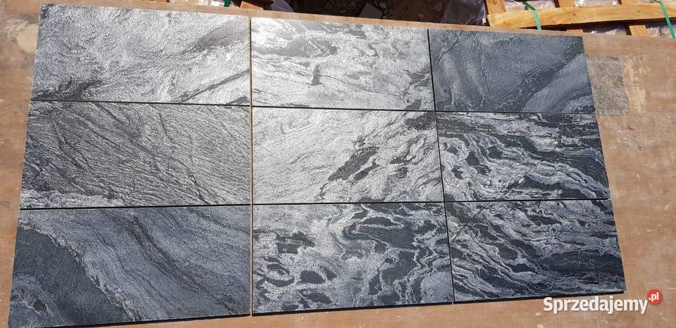 Łupek Silver Grey płytki kamienne szlifowane opolskie Opole