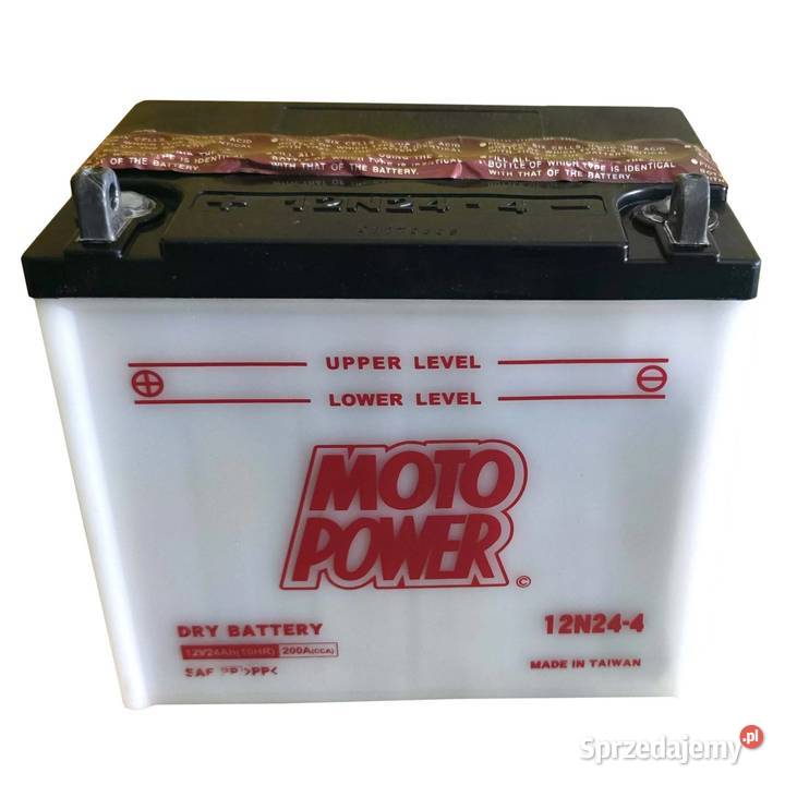 Akumulator motocyklowy MotoPower 12N244 12V 24Ah Łódź sprzedam