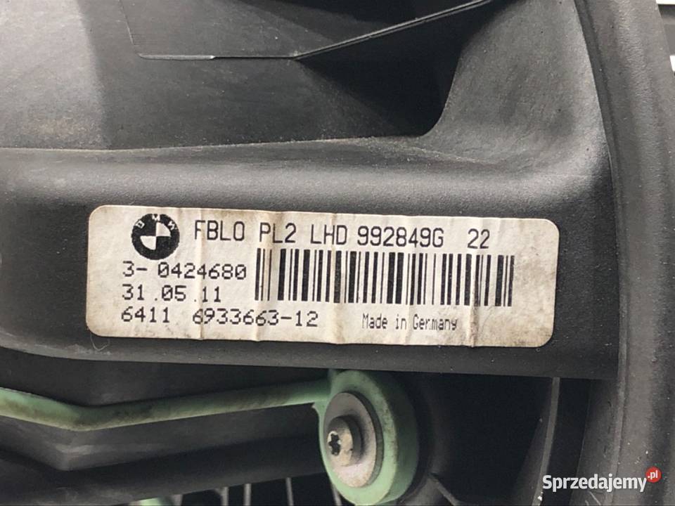 DMUCHAWA NAWIEWU BMW E84 992849G WENTYLATOR