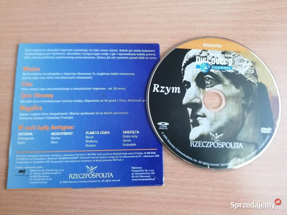 Płyta DVDCD Rzym Tropami Tajemnic Discovery Łódź