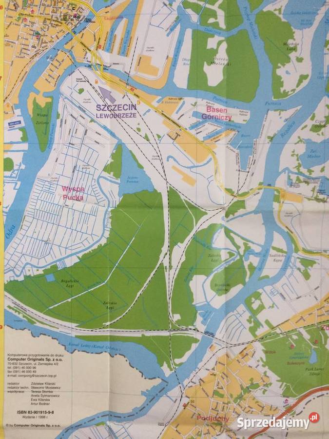 206 Plan Szczecina Z Lewobrzeżem Antykwariat Szczecin