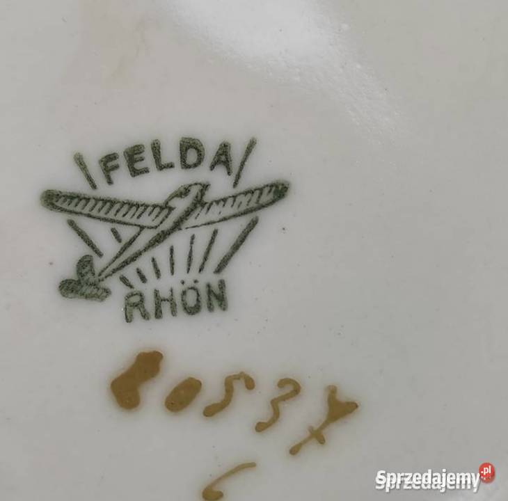 Porzellanfabrik Felda Rhnfiliżanka ze spodkiem Pabianice