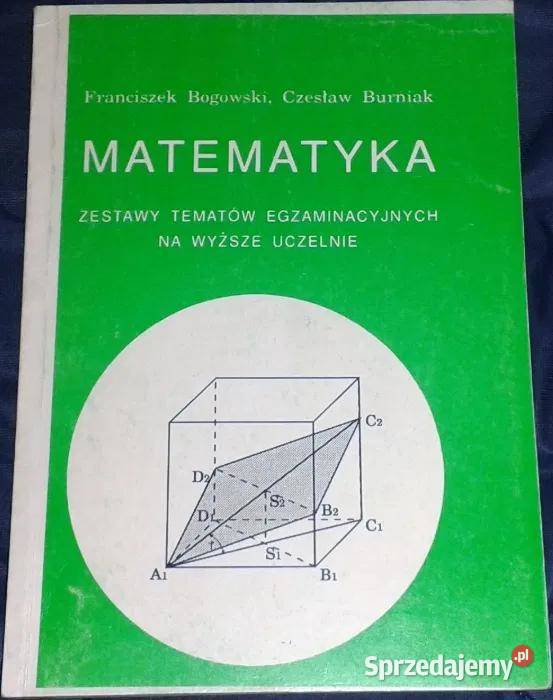 Matematyka Zestawy tematów egzam na wyższe Rok wydania 1993 Pozostałe Chełm sprzedam