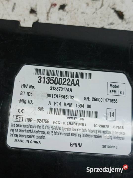 MODUŁ 31350022AA Volvo XC 90 I 20022014 osobowe