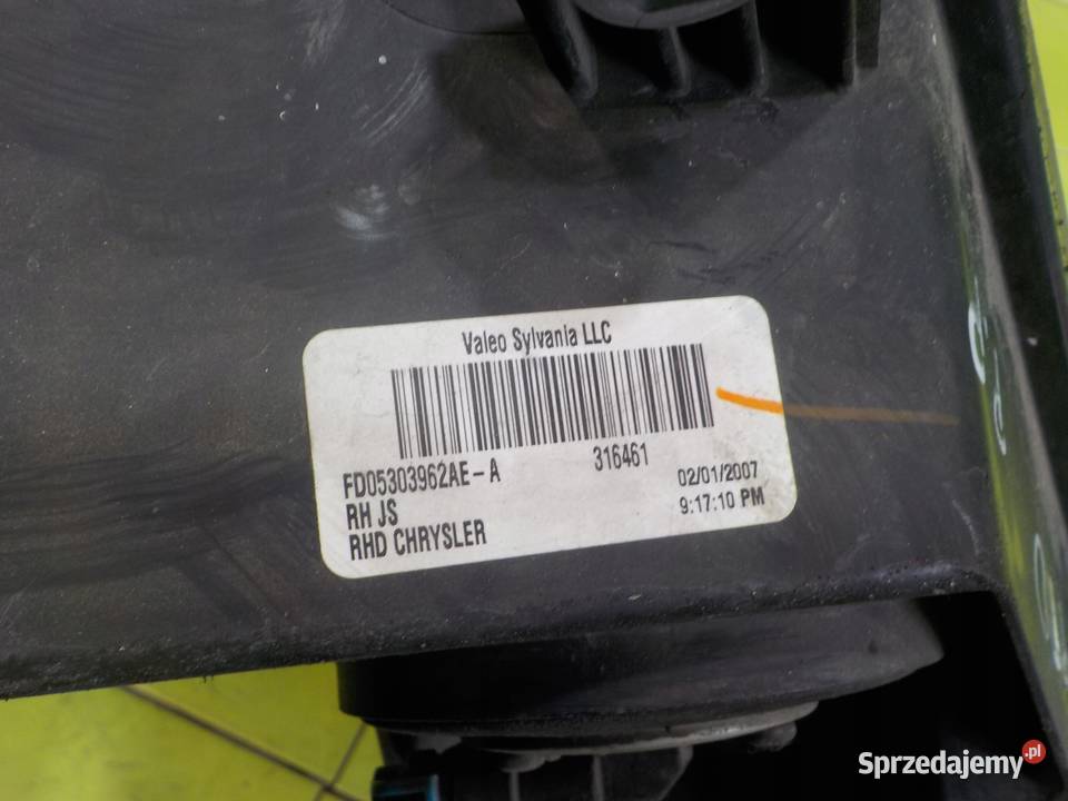 CHRYSLER SEBRING III 24 B 07r 4D lampa prawa mazowieckie Suków