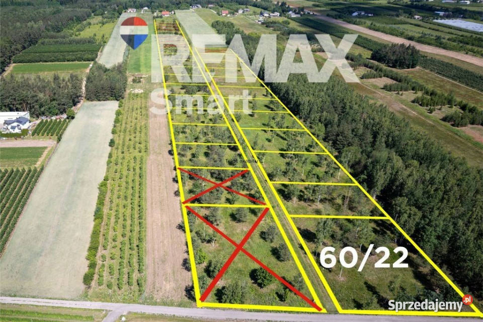 Działka budowlana 6022 Józefów gmina Pniewy utwardzona