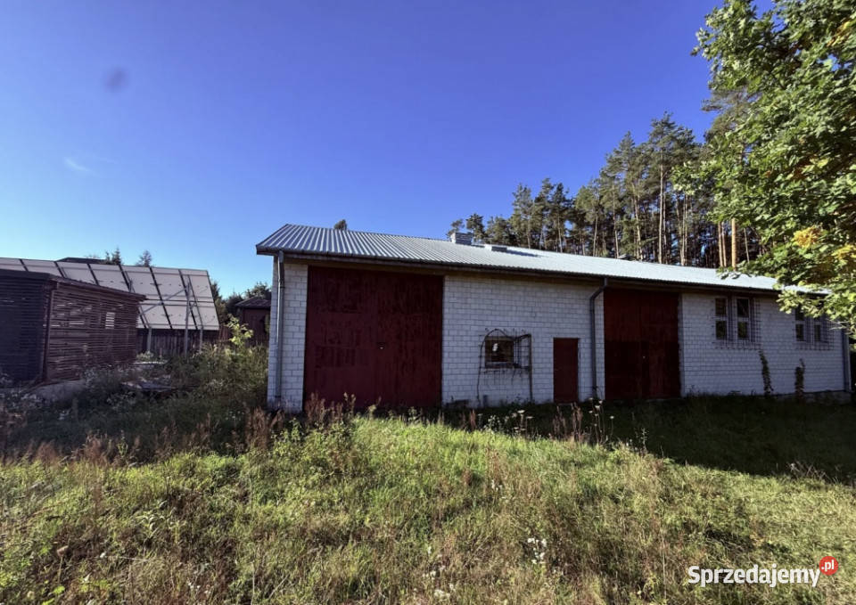 Ustawna działka z budynkiem gospodarczymhalą 1424m2 Celestynów