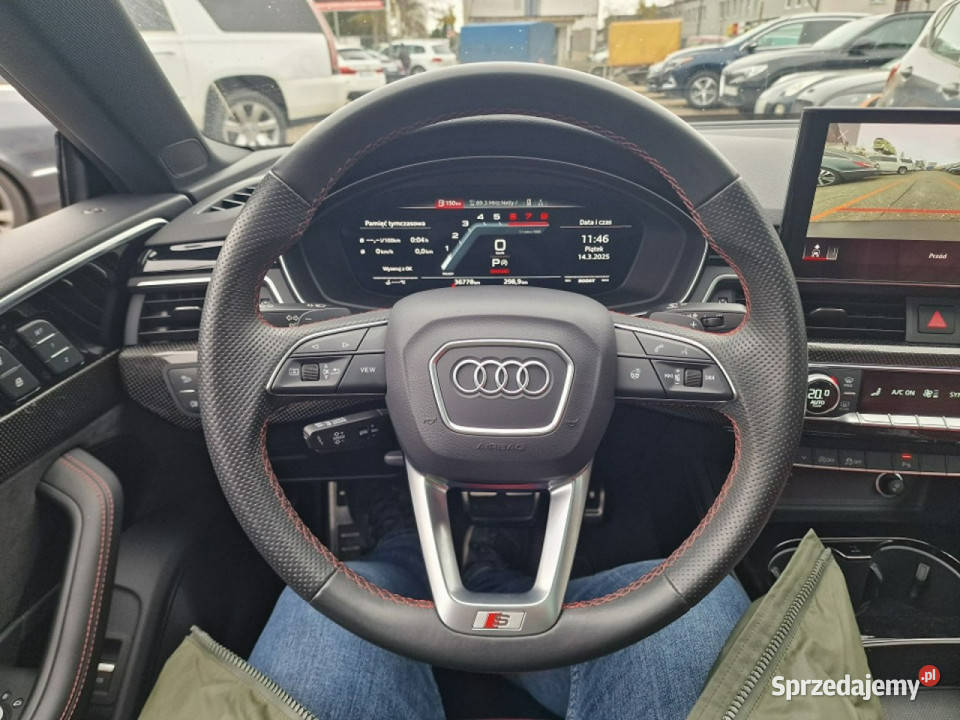 Audi S5 30 TFSI 354 Quattro Carbon Skóra Kamera lakier metallic Słupsk