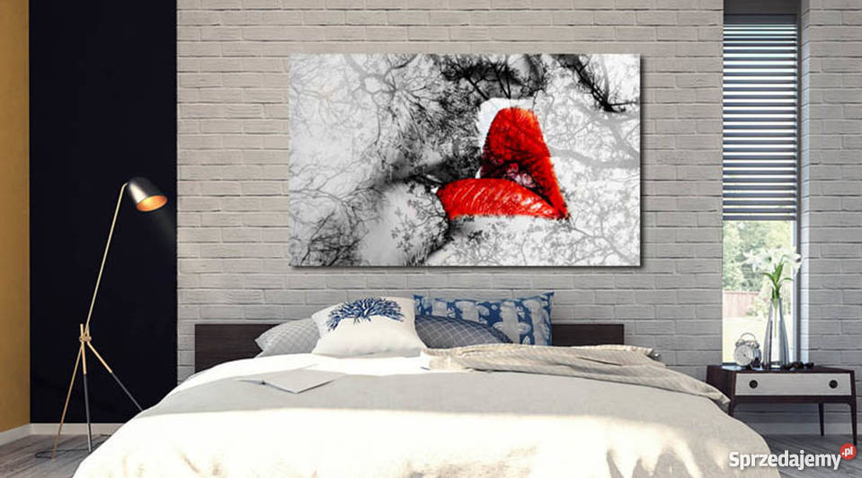 Obraz XXL Usta 1 120x70 design na płótnie Żerków sprzedam