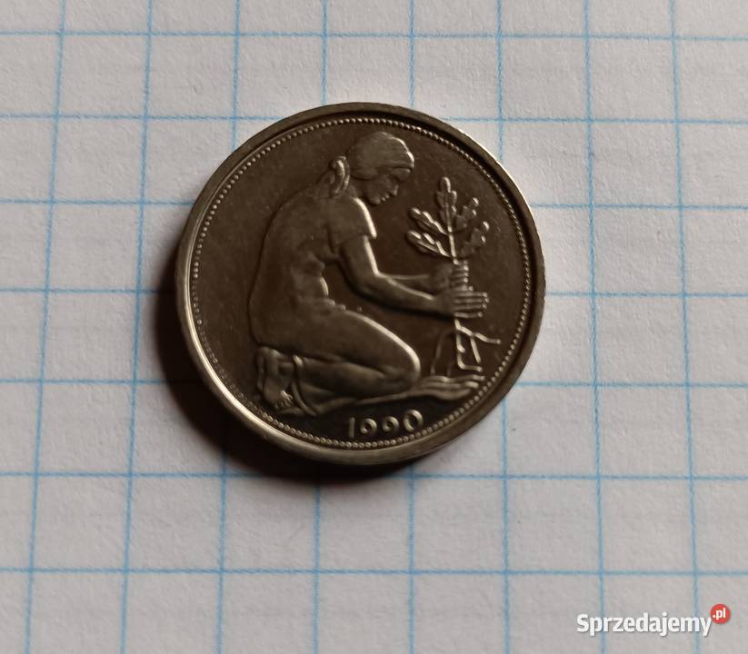 50 PFENNIG 50 FENIGÓW 1990 A NIEMCY Piszczac