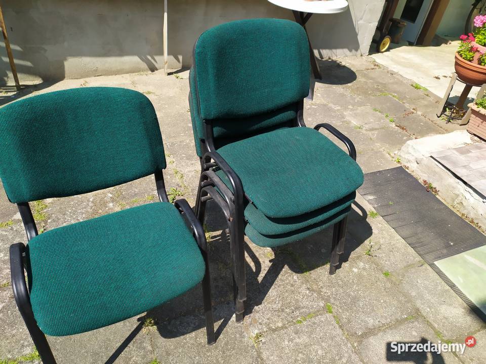 Krzesła metalowe z obiciem Solidne 6