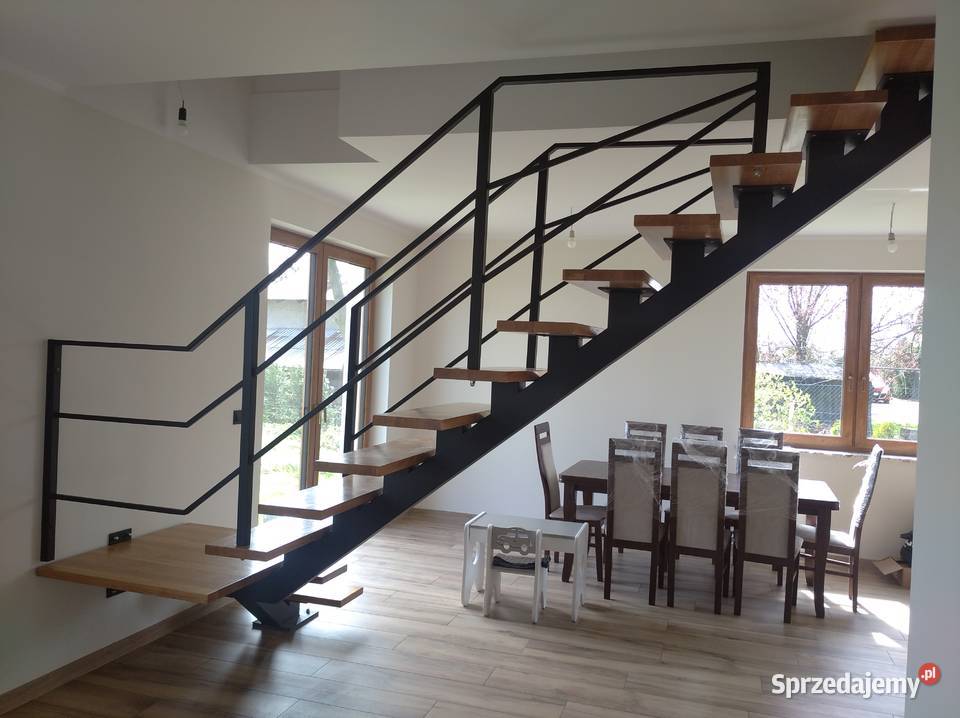 Schody na konstrukcji metalowej stopnie sprzedam