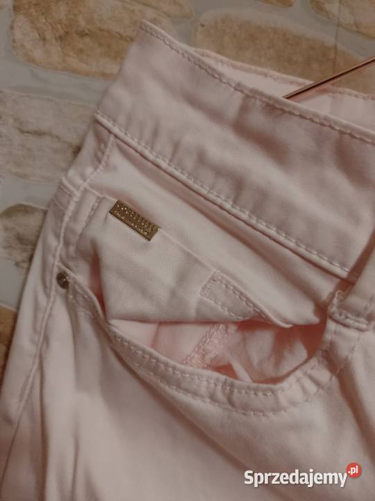 42XL Cortefiel Original Jeans Couture Różowe Spodnie Kraków