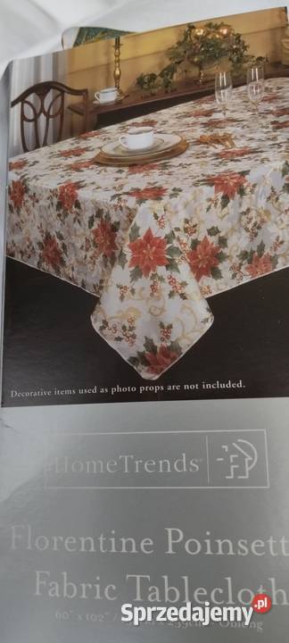 Obrus duży 152x259 z USA nowy gwiazda Dom i Ogród Wrocław