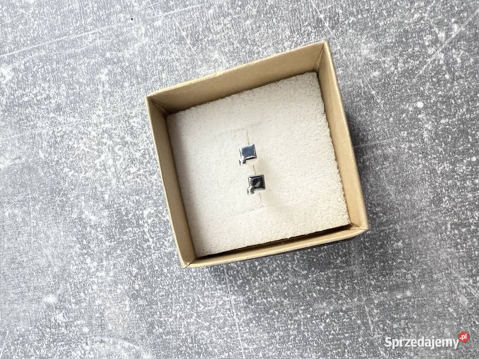 Kolczyki srebrne kwadraty