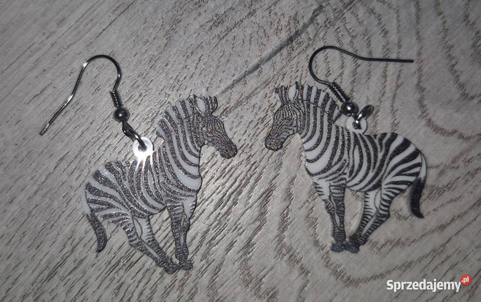 Kolczyki damskie Zebra Łódź
