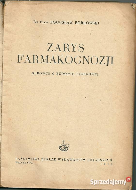 Zarys farmakognozjiSurowce o budowie tkankowej Łódź