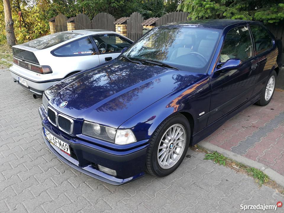 Bmw e36 compact m52b30 pierwszy lakier M pakiet granatowy