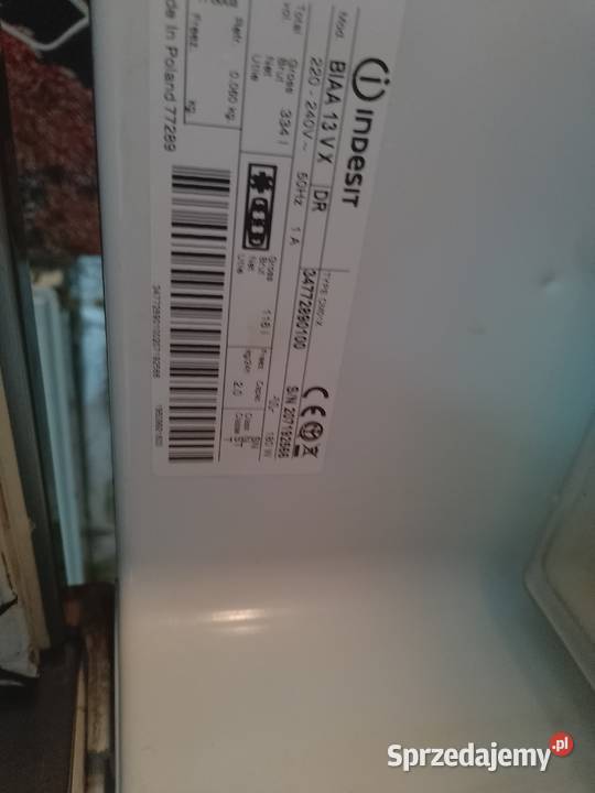 Lodówka Indesit BIAA 13 VX Srebrna Lodówki i zamrażarki sprzedam