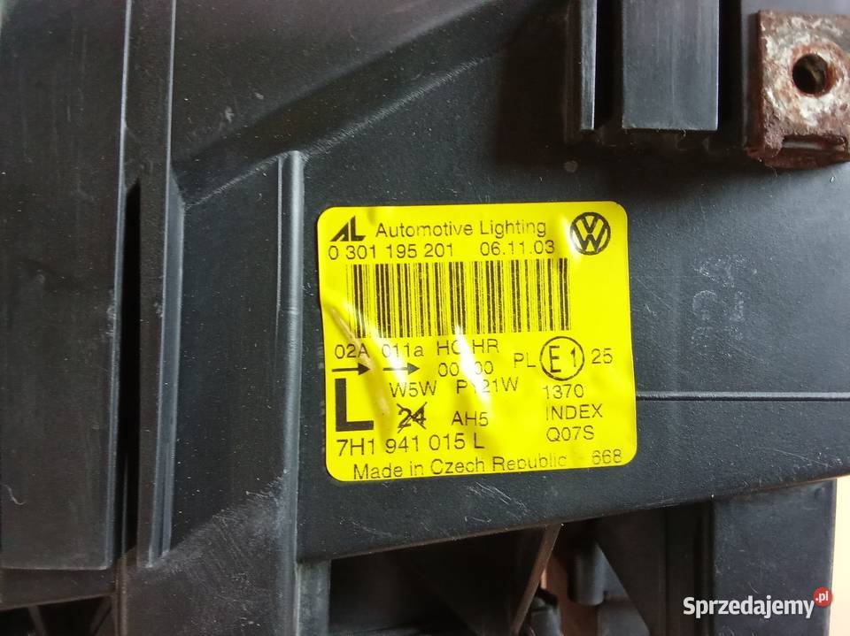 VW T5 multivanH7H7l reflektor lewy orginal Kamieniec Wrocławski