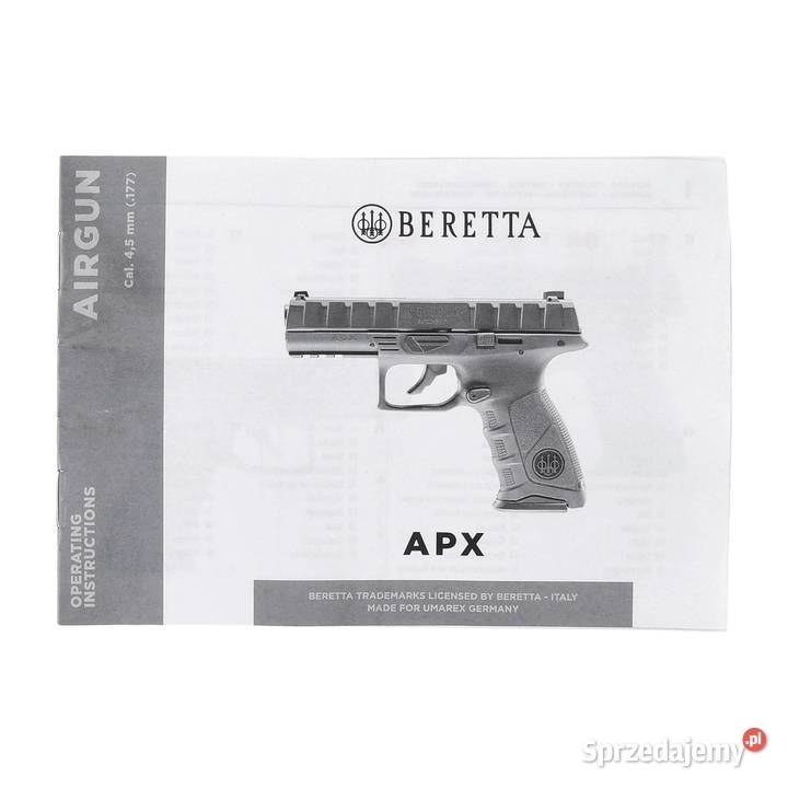 Pistolet wiatrówka Beretta APX black 45 mm BB sprzedam