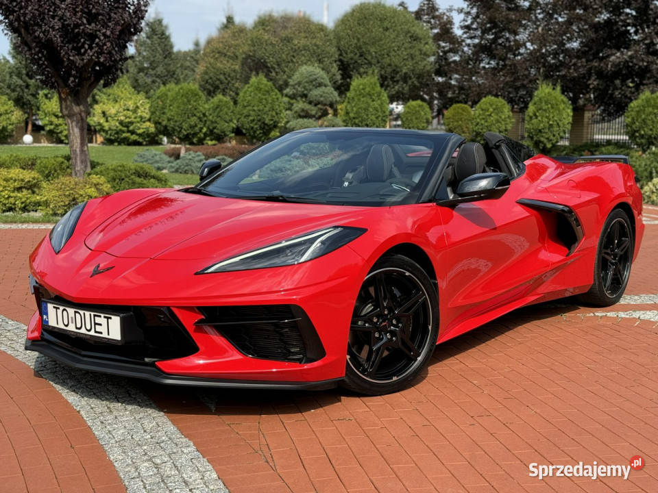Chevrolet Corvette C8 Cabrio 62 V8 Salon Full czerwony Widełki