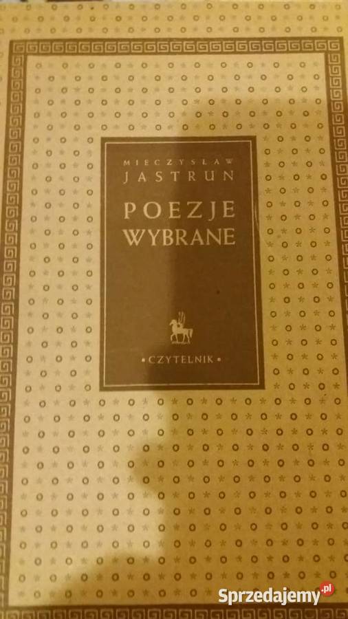 Poezje wybrane Jastrun Warszawa
