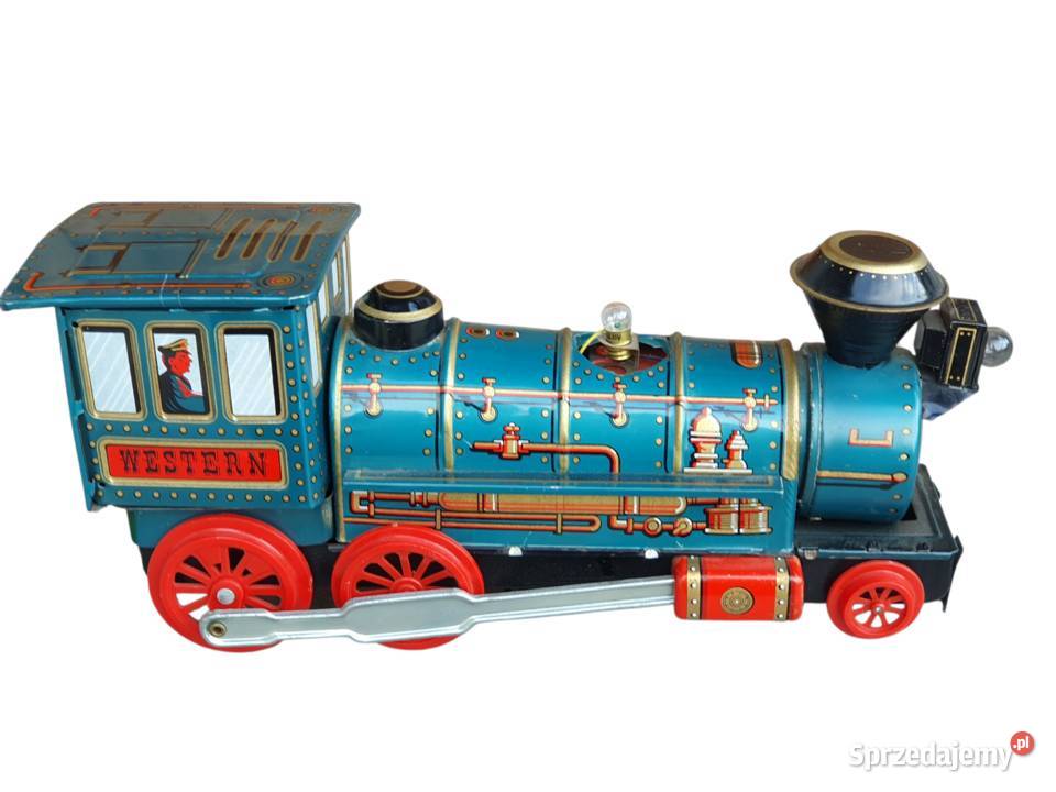 Stara duża zabawka blaszana lokomotywa Western Pozostałe sprzedam