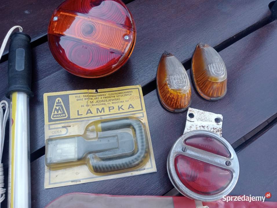 Stare lampy PRL ursus fiat syrena żuk nysa wsk śląskie Ogrodzieniec