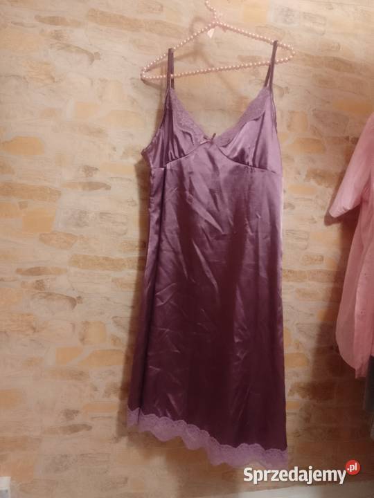 40L Fioletowa halka koszulka nocna z Londynu fioletowy Kraków