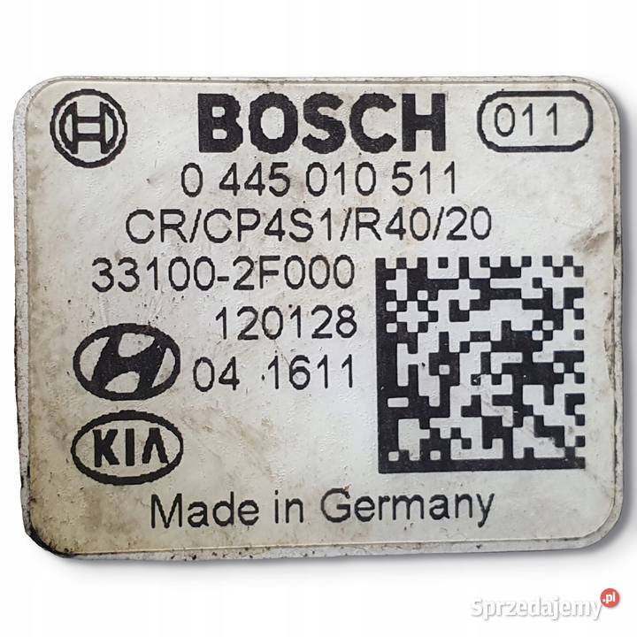 POMPA WTRYSKOWA Hyundai IX35 20 CRDI 0445010511 Pompy wtryskowe Chełm sprzedam
