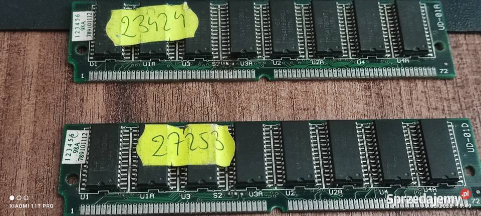 Pamięci 8MB EDO SIMM Chełmża