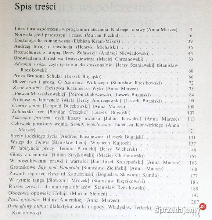 Lektury licealisty Szkice Wojciech Pykosz Leszek miękka Pozostałe lubelskie Chełm