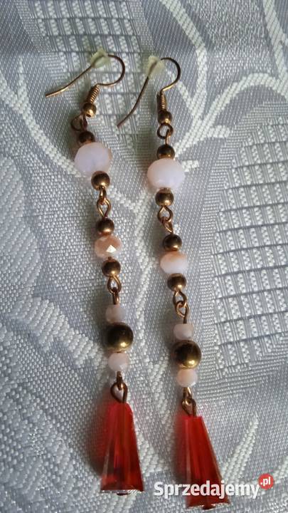 NOWA PARA DŁUGICH KOLCZYKÓW Z KOLOROWYMI