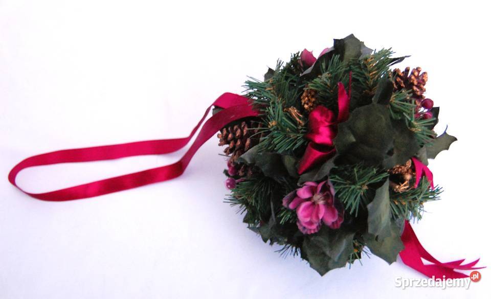 Kula roślinna szyszki gałązki kwiaty burgund Lublin sprzedam