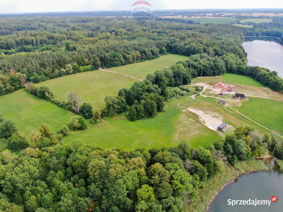 Piękna działka z linią brzegową j Narie Mazury Ponary