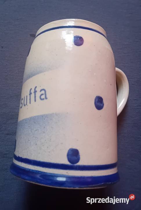 Ceramiczny kufel art deco Gsuffa ręcznie Birofilistyka Koźminek