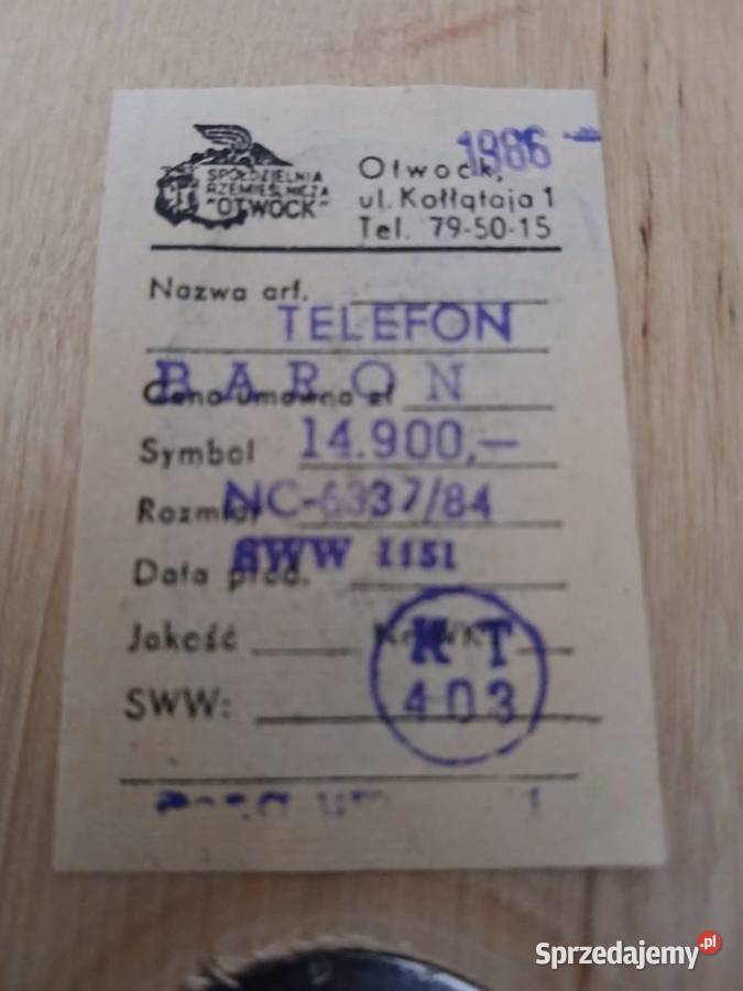 Telefon stacjonarny naścienny firmy RSawa Telefony przewodowe Kraków