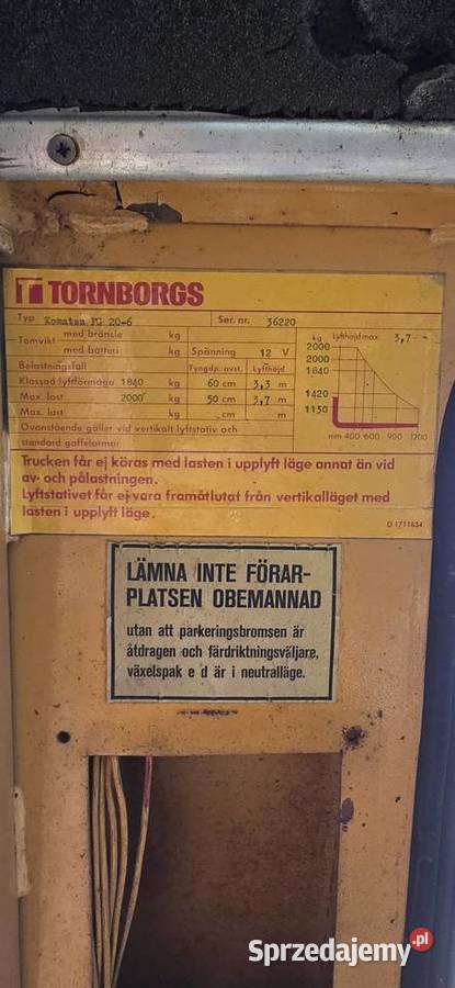 Wózek widłowy komatsu FG 206 lubelskie Łęczna sprzedam