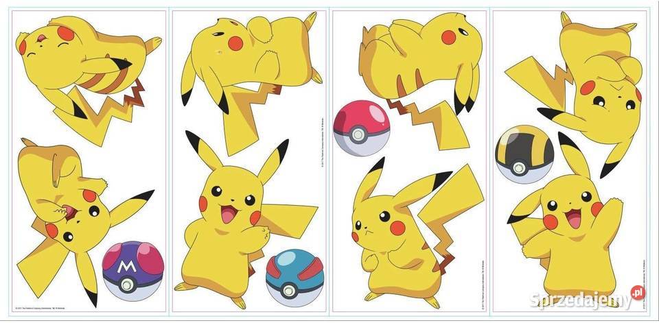 Pokemon Pikachu Naklejki Winylowe na Ścianę małopolskie Mogilany