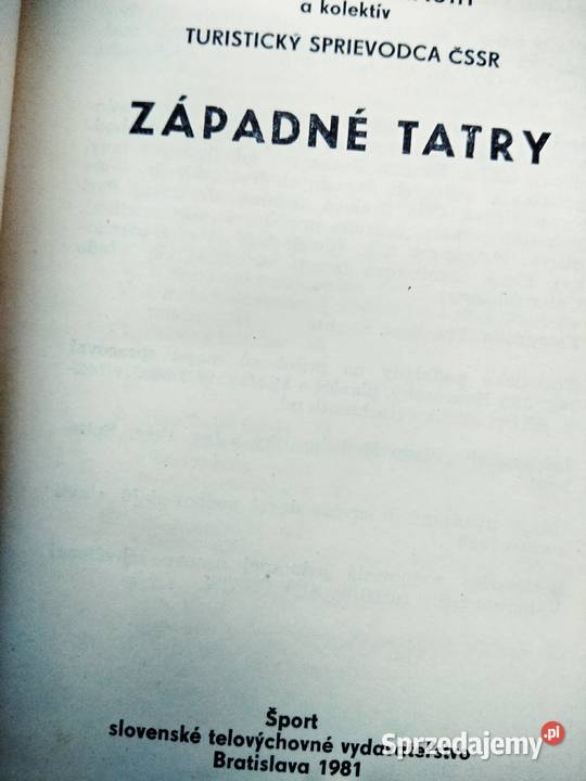 Zapadne Tatry albumy książki antykwariaty Bródni mazowieckie Warszawa