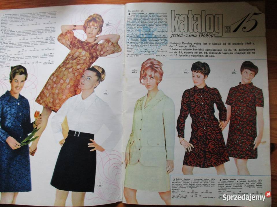 Katalog modowy Świat Mody Jesień 1965moda Łódź