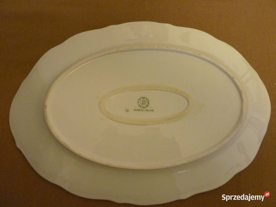 Owalny porcelanowy półmisek Bogucice mazowieckie Warszawa