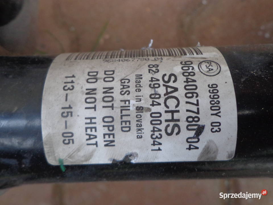 Peugeot prartner TEPEE 16HDI zwrotnica teleskop Zawieszenie i układ kierowniczy Łódź